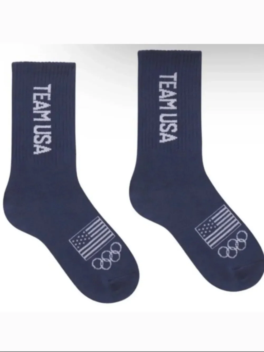 SKIMS Team USA Navy Crew Socks ONE SIZE - NWT $20 MSRP